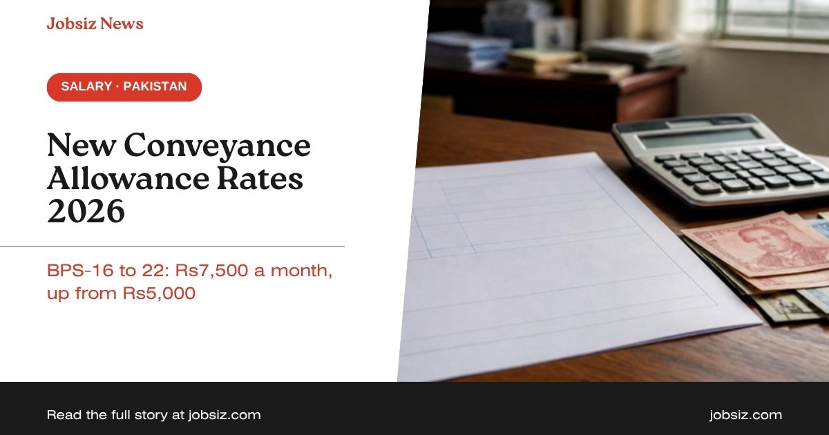 Conveyance Allowance Chart 2026: Federal Rates for BPS-1 to 22