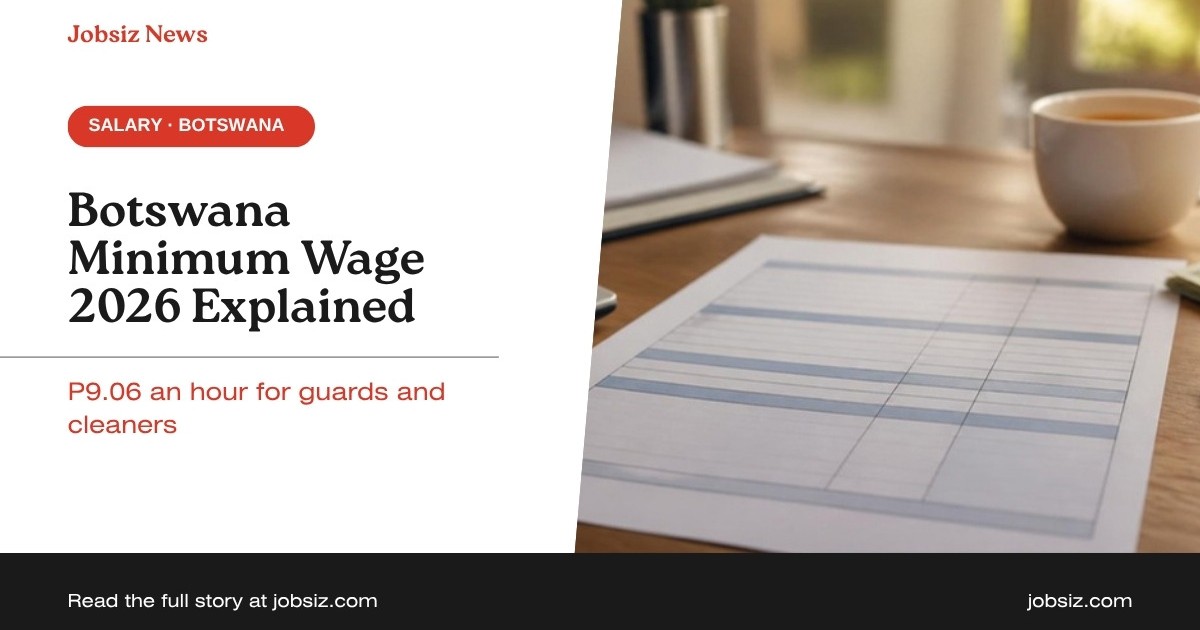 Minimum Wage in Botswana 2026: Rates, P4,000 Plan and Your Rights