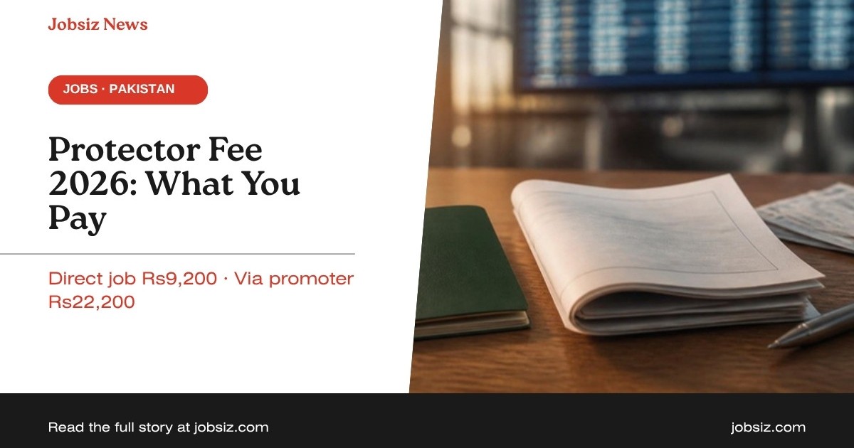 Protector Fee in Pakistan 2026: Rs9,200 or Rs22,200 Explained