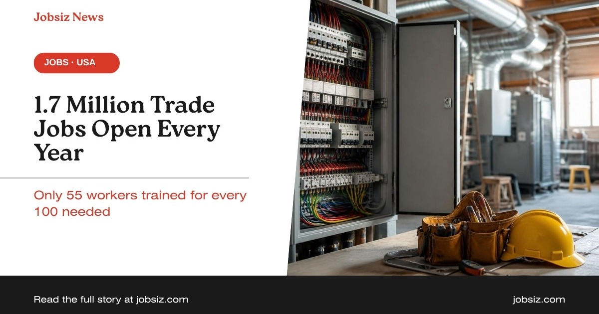 Skilled Trades in Demand 2026: 1.7 Million Openings a Year