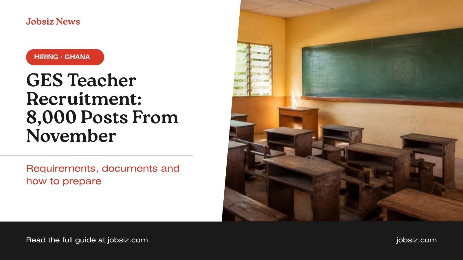 GES Teacher Recruitment November 2026: 8,000 Posts, Requirements and How to Prepare