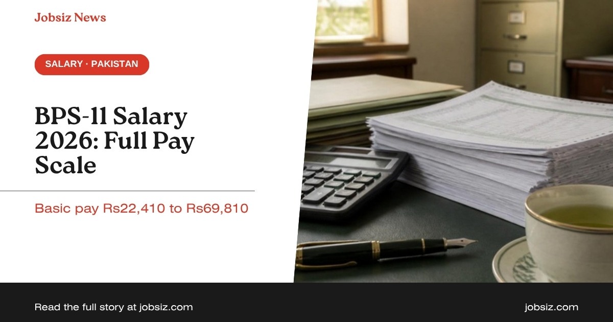BPS 11 Salary in Pakistan 2026: Pay Scale, Stages, Allowances