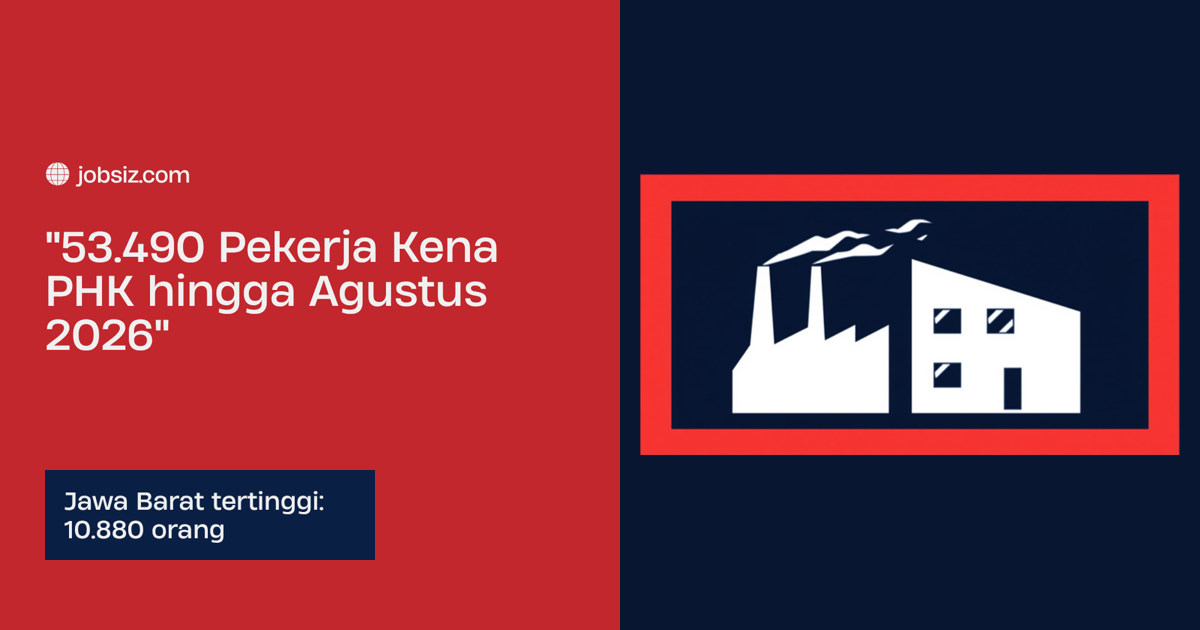 PHK 2026 Capai 53.490 Pekerja, Jawa Barat Terbanyak
